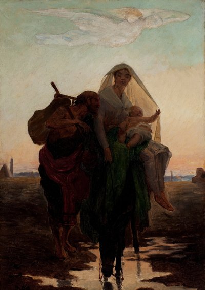 Studio per la fuga della Sacra Famiglia in Egitto da Almeida Júnior